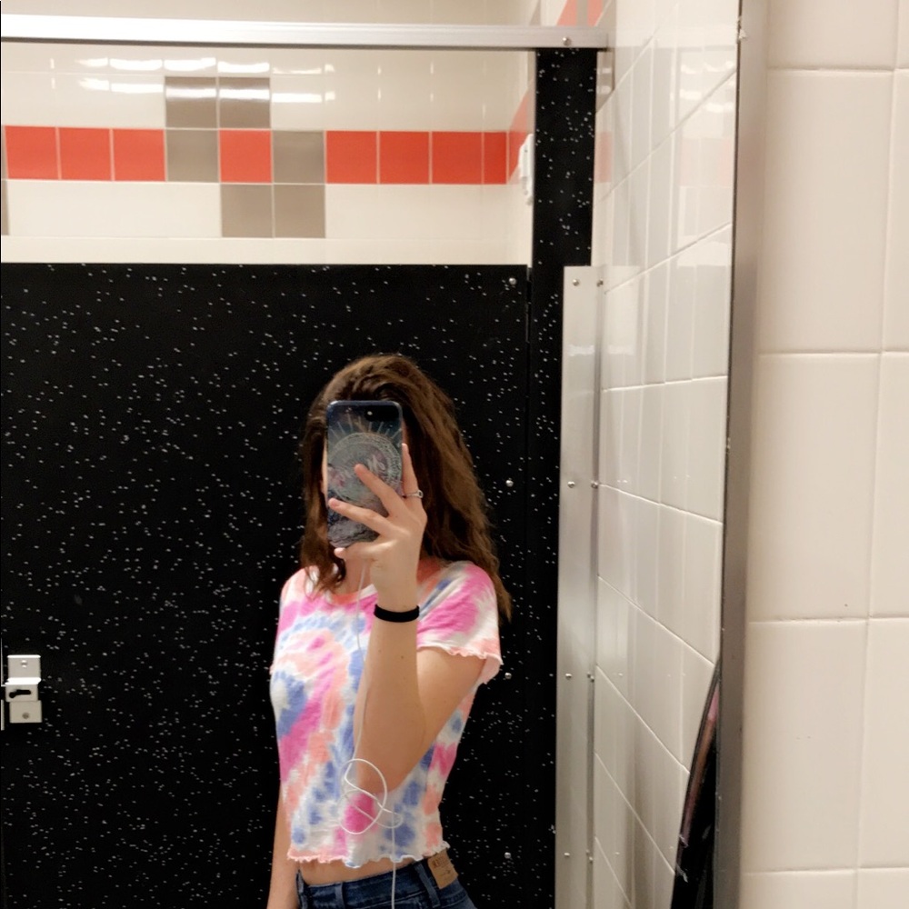must have cropped tie dye t-shirt